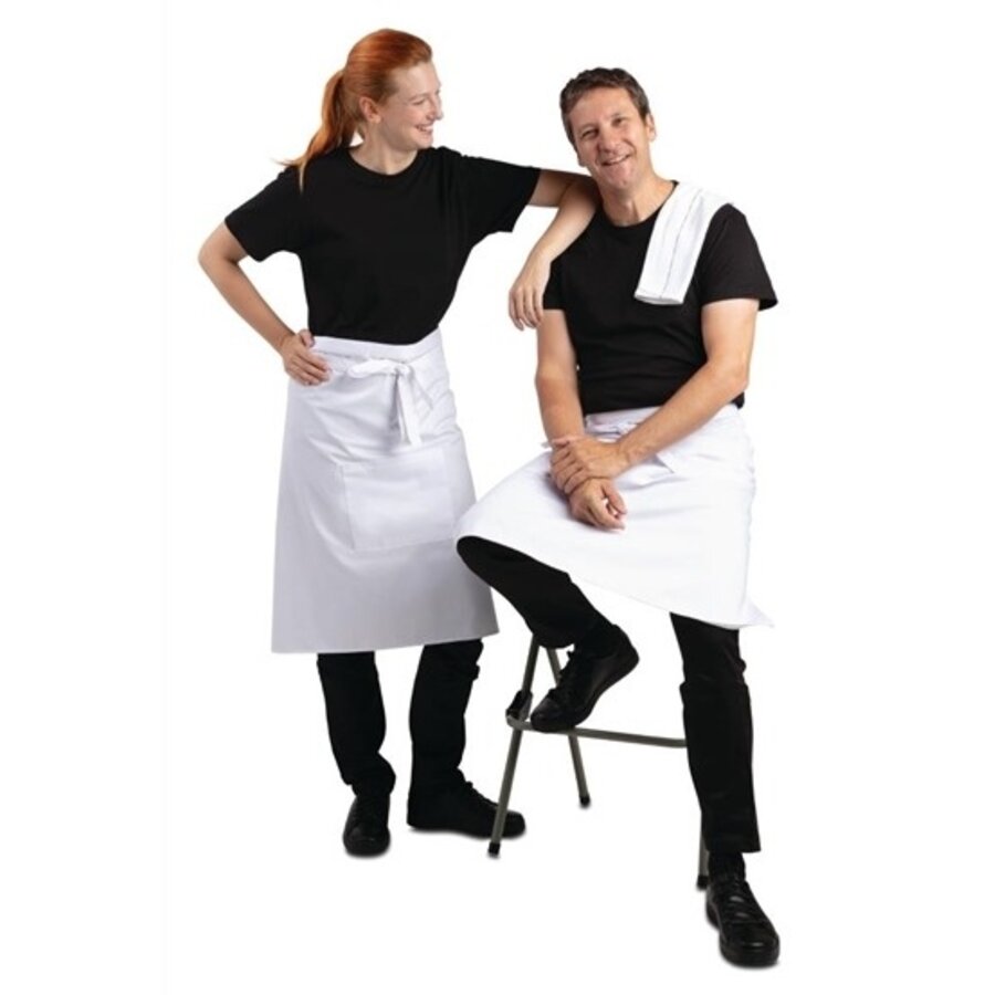 Tablier de bistrot standard blanc