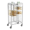 HorecaTraders Chariot à plateaux | acier inoxydable | 53 x 37 cm | 12 étages | Norme européenne possible