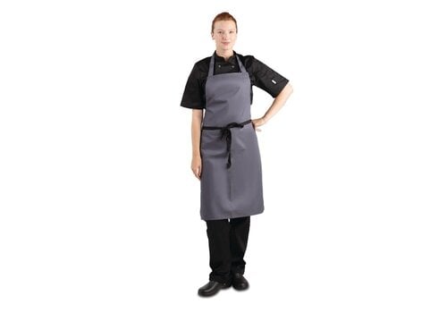  HorecaTraders Polycotton halter apron gray 