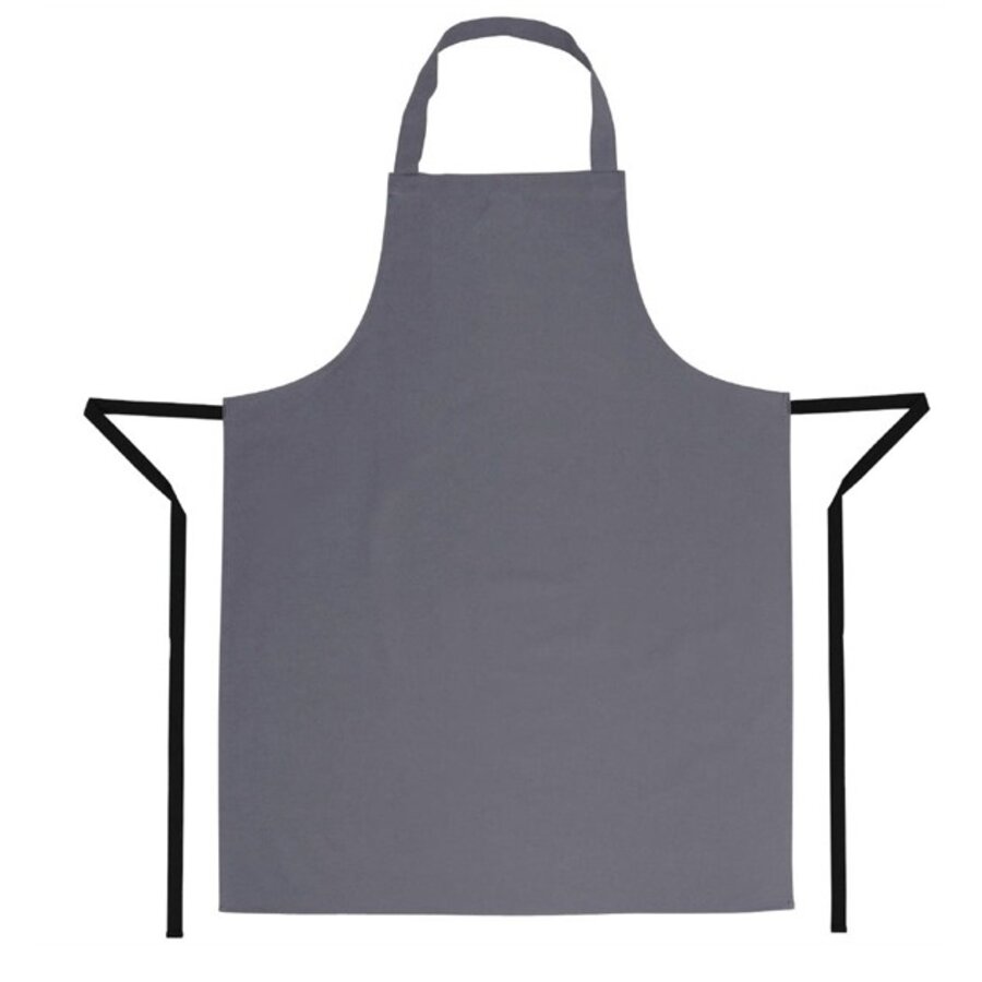 Polycotton halter apron gray