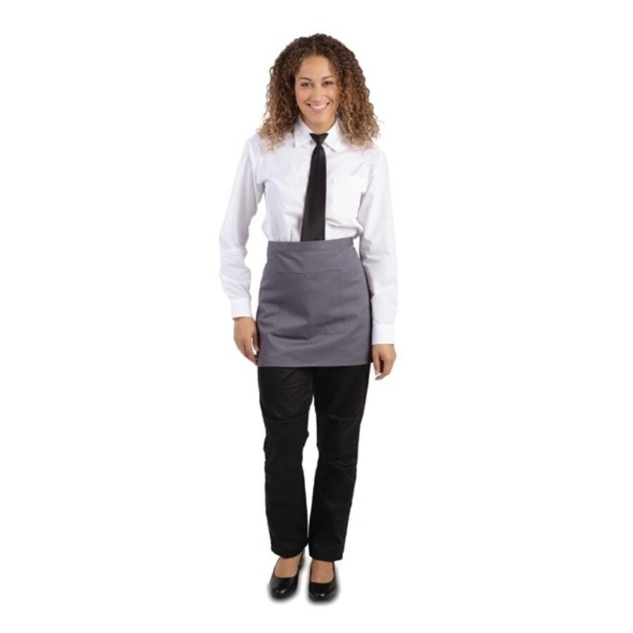 Short grey apron