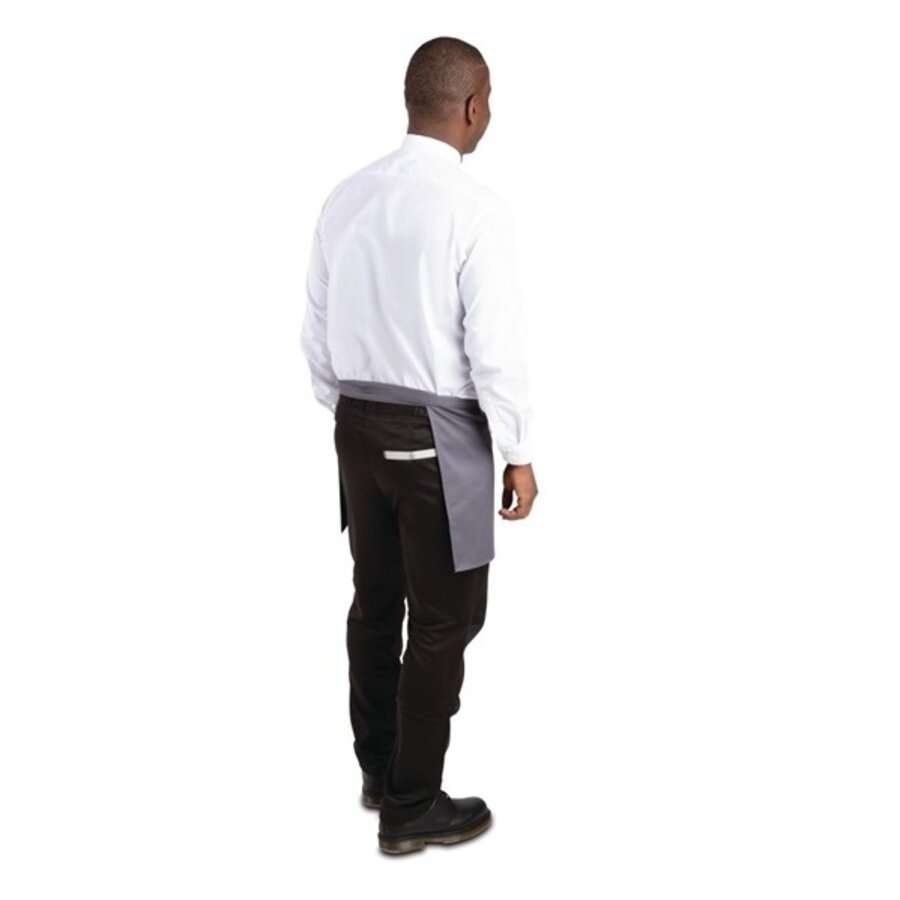 Short grey apron