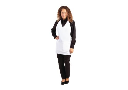  HorecaTraders Tablier col V blanc 