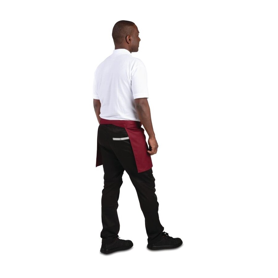 Short apron burgundy