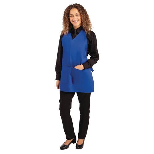  HorecaTraders Tablier col V bleu 
