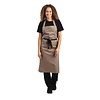 HorecaTraders Polycotton halter apron light brown