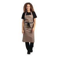Polycotton Halter Apron Light Brown