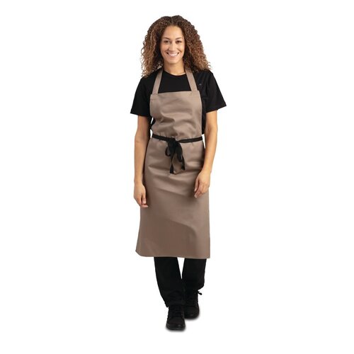  HorecaTraders Halfterschürze aus Polycotton, Hellbraun 