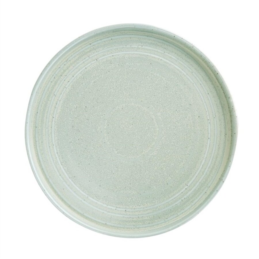 Cavolo flat round plate soft green 27cm (4 pieces)