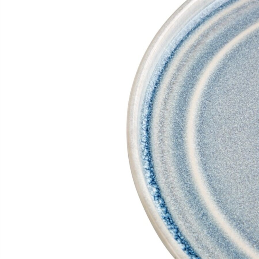 Assiette plate ronde Cavolo bleu glacier 27 cm (4 pièces)