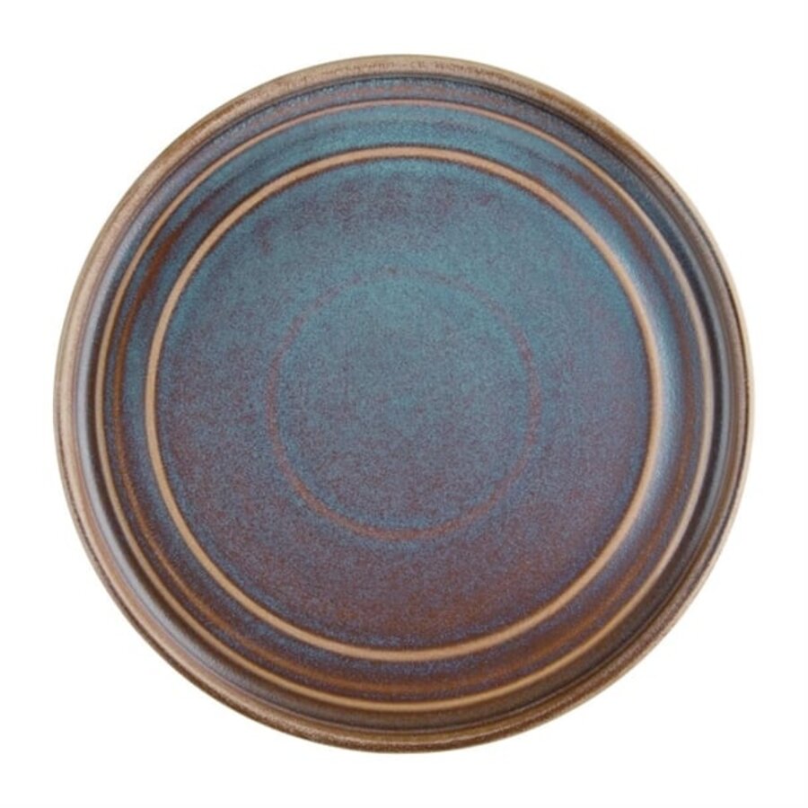 Assiettes plates rondes Cavolo 22 cm irisées (6 pièces)