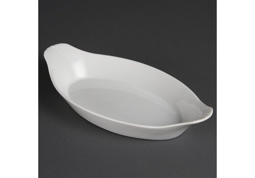  Olympia Whiteware oval gratin dish | 29 x 16.6 cm | 6 pieces 