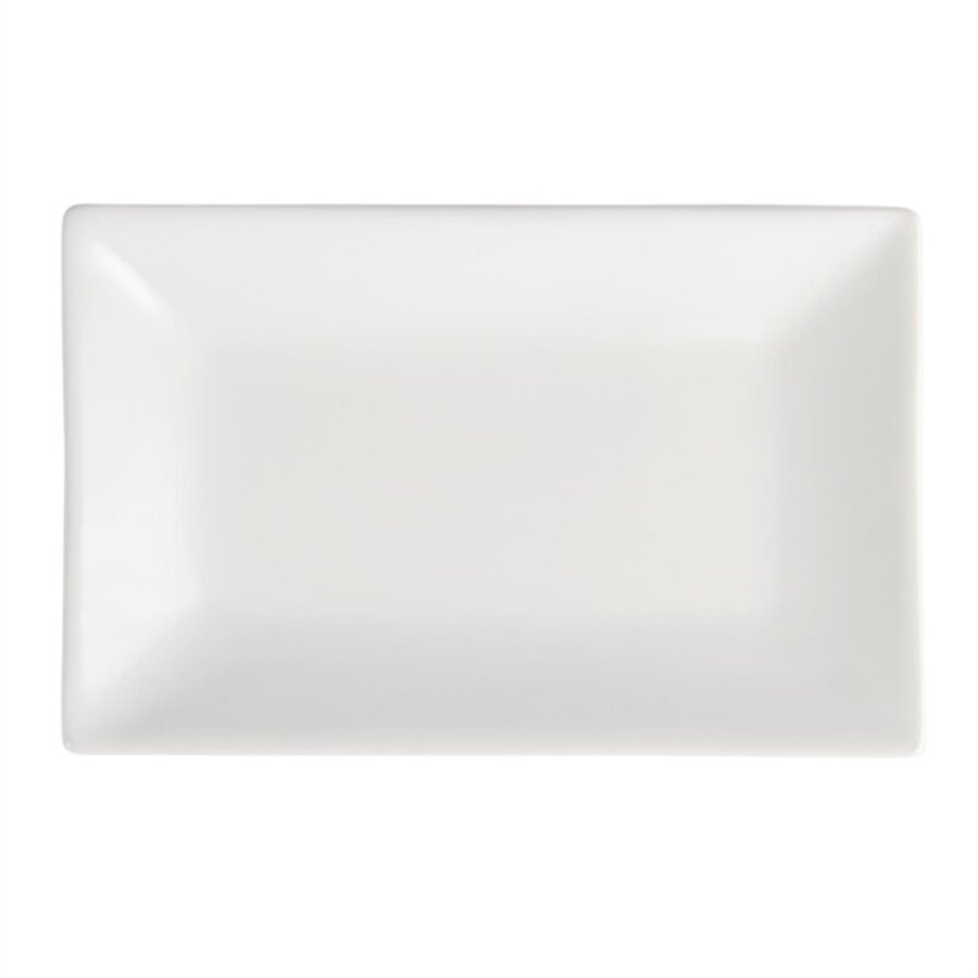 Whiteware rectangular serving bowl | 20 x 13 cm | 6 pieces
