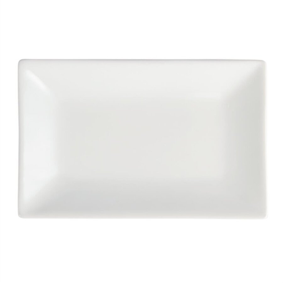 Whiteware rectangular serving dish | 20 x 13 cm | 6 pieces