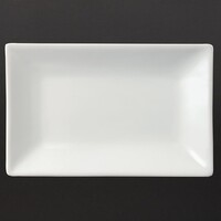 Whiteware rectangular serving bowl | 20 x 13 cm | 6 pieces