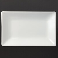 Whiteware rectangular serving dish | 20 x 13 cm | 6 pieces