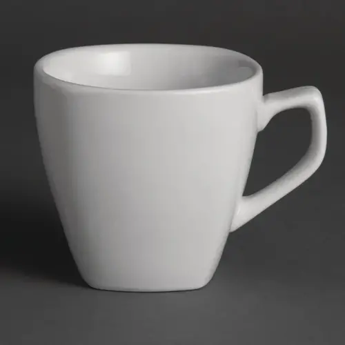  Olympia Whiteware square coffee cup | 20cl | 12 pieces 