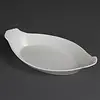 Olympia Plat à gratin ovale en faïence blanche | 32 x 17,7 cm | 6 pièces