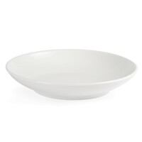 Assiettes creuses en faïence blanche | 26 cm | 6 pièces