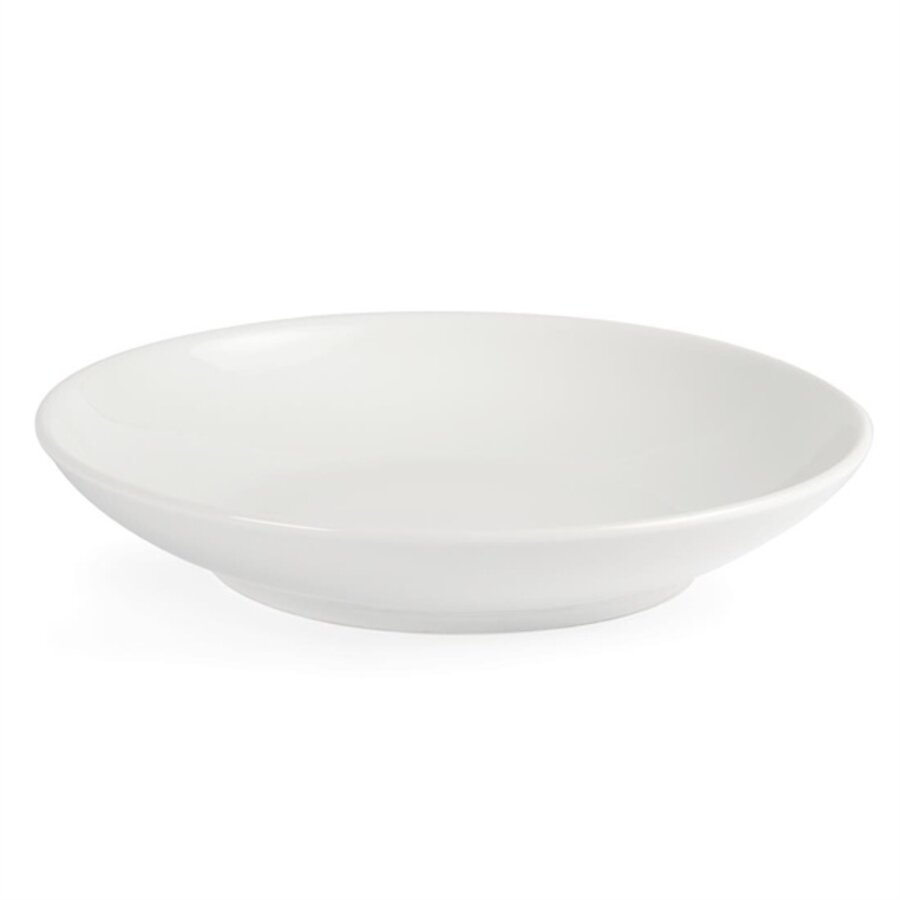 Tiefe Teller aus Weißware | 26 cm | 6 Stück