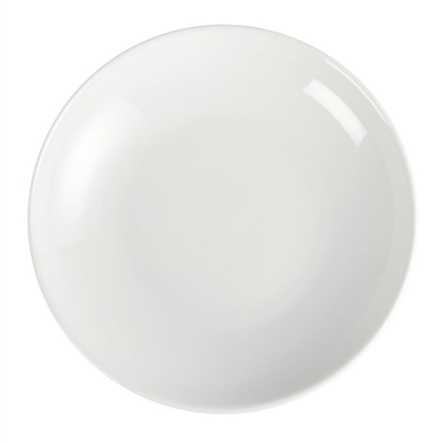 Whiteware deep plates | 26cm | 6 pieces