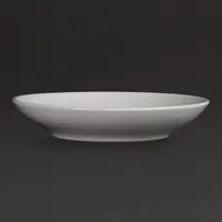 Assiettes creuses en faïence blanche | 26 cm | 6 pièces