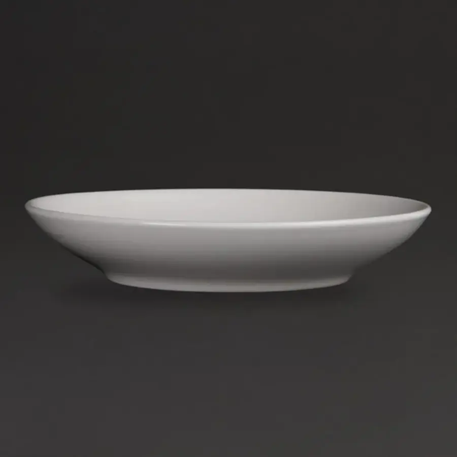 Whiteware deep plates | 26cm | 6 pieces