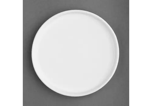  Olympia Assiettes plates rondes en faïence blanche | 21 cm | 6 pièces 