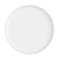 Assiettes plates rondes en faïence blanche | 21 cm | 6 pièces