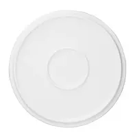 Assiettes plates rondes en faïence blanche | 21 cm | 6 pièces