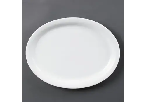  Olympia Plat de service ovale en faïence blanche | 29,2 cm | 6 pièces 