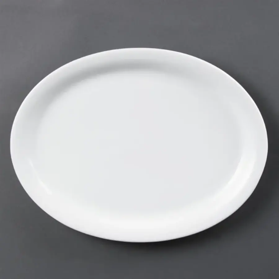 Whiteware oval serving bowl | 29.2cm | 6 pieces