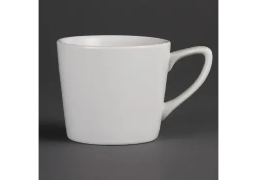  Olympia Tasses à café basses blanches en faïence blanche 20 cl (12 pièces) 
