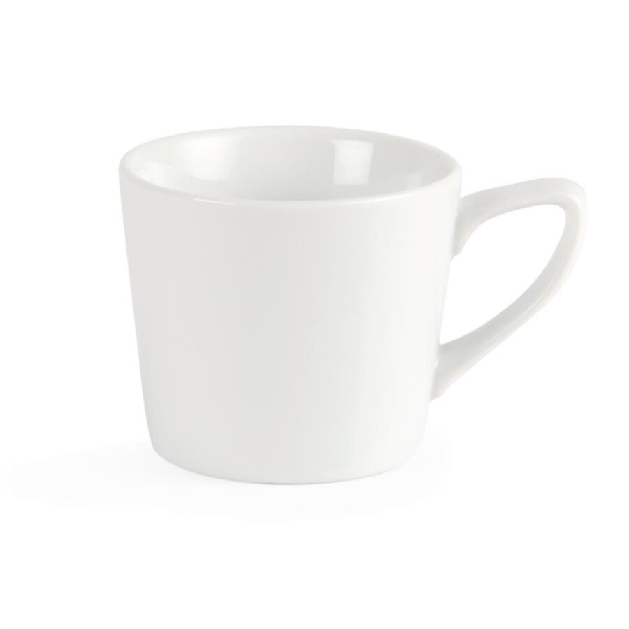 Whiteware lage witte koffiekopjes 20cl (12 stuks)
