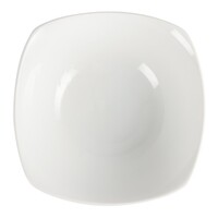 Whiteware Rounded Square Bowls | 18 cm | 12 pieces