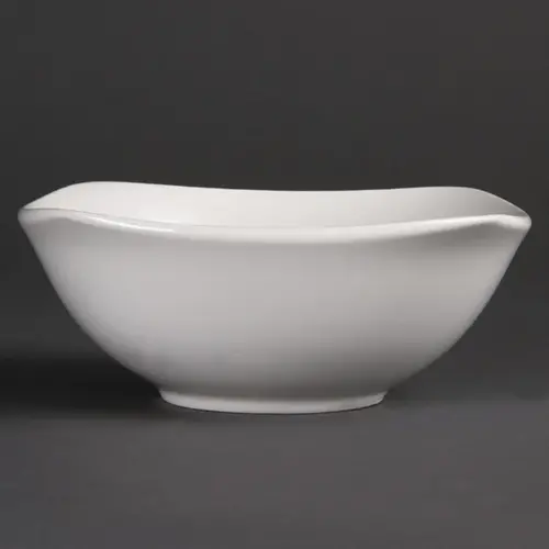  Olympia Whiteware Rounded Square Bowls | 18cm | 12 pieces 