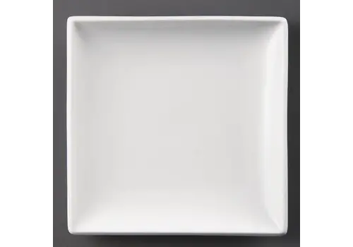  Olympia Assiettes carrées blanches en faïence 24 cm (12 pièces) 