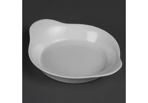  Olympia Whiteware ronde gratineerschalen met handvatten |  19,2 cm | 6 stuks 