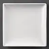 Whiteware square plates white 18cm (12 pieces)