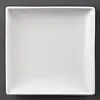 Olympia  Assiettes carrées blanches en faïence 18 cm (12 pièces)
