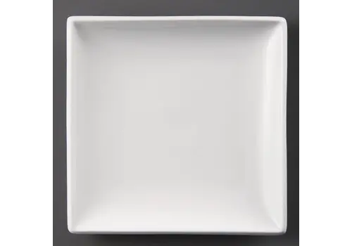  Olympia Assiettes carrées blanches en faïence 18 cm (12 pièces) 