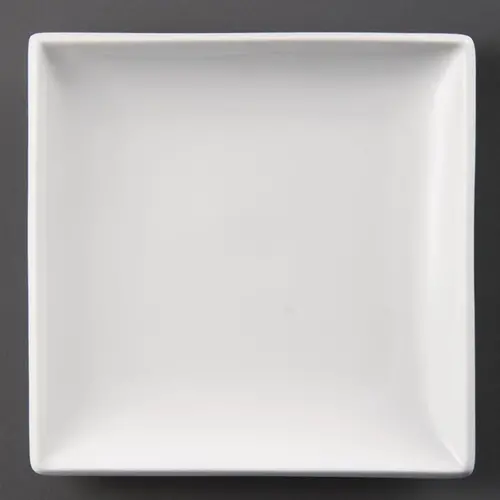  Olympia Assiettes carrées blanches en faïence 18 cm (12 pièces) 