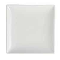 Whiteware square plates white 18cm (12 pieces)