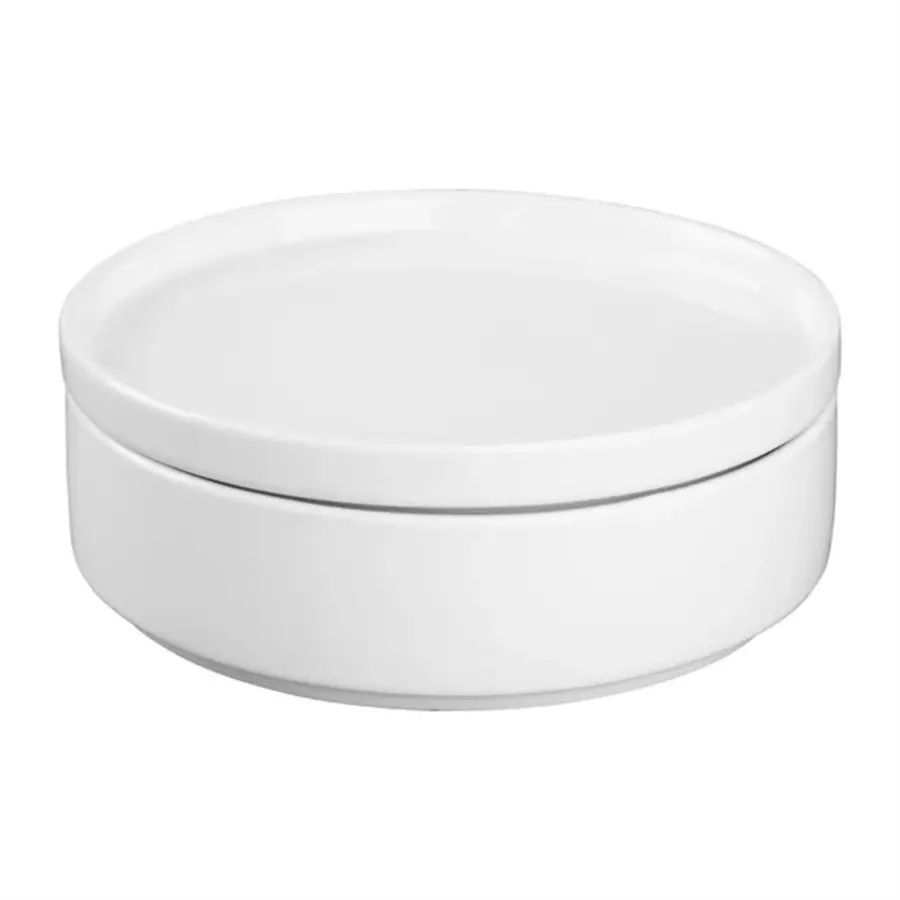 Assiettes plates rondes en faïence blanche | 15 cm | 6 pièces