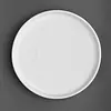 Olympia Whiteware flat round plates | 15cm | 6 pieces