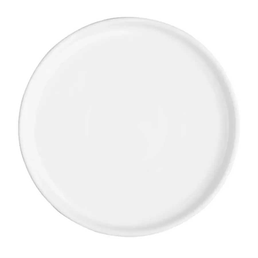 Assiettes plates rondes en faïence blanche | 15 cm | 6 pièces