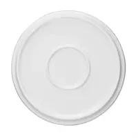 Assiettes plates rondes en faïence blanche | 15 cm | 6 pièces