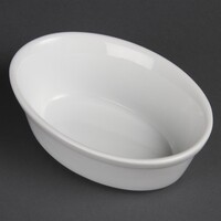 Whiteware oval bowls 16.1cm (6 pieces)