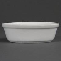 Whiteware oval dishes 16.1cm (6 pieces)