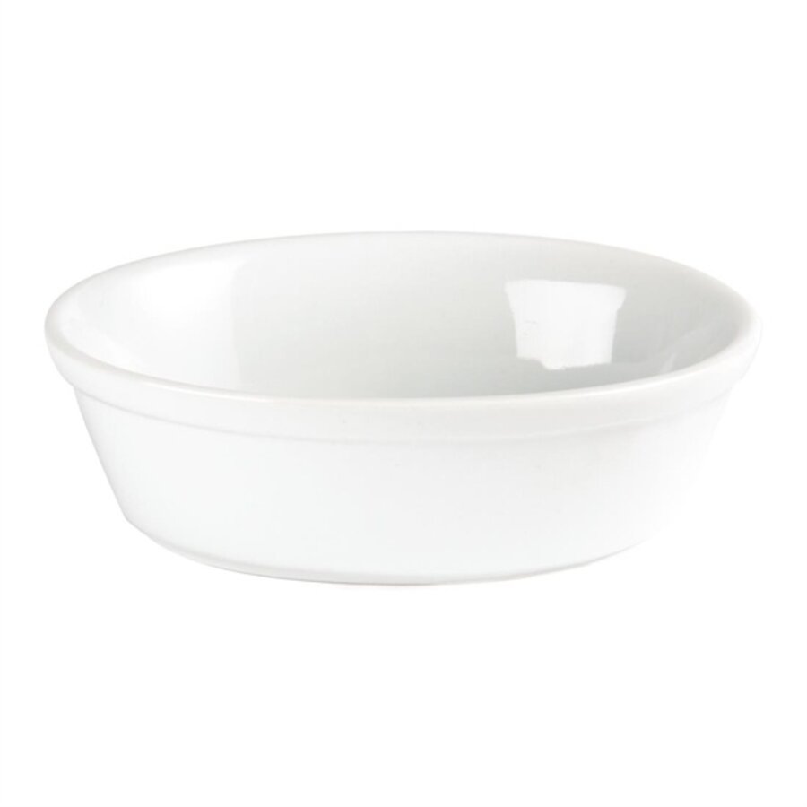 Whiteware oval bowls 16.1cm (6 pieces)